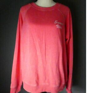 Billa Bong Crewneck Sweatshirt Women's Medium Pink Tye Die